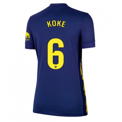 Fotballdrakt Dame Atletico Madrid Koke #6 Bortedrakt 2025-26 Kortermet Fotballdrakt Dame Atletico Madrid Koke #6 Bortedrakt 2025-26 Kortermet